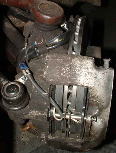 New wire route at caliper