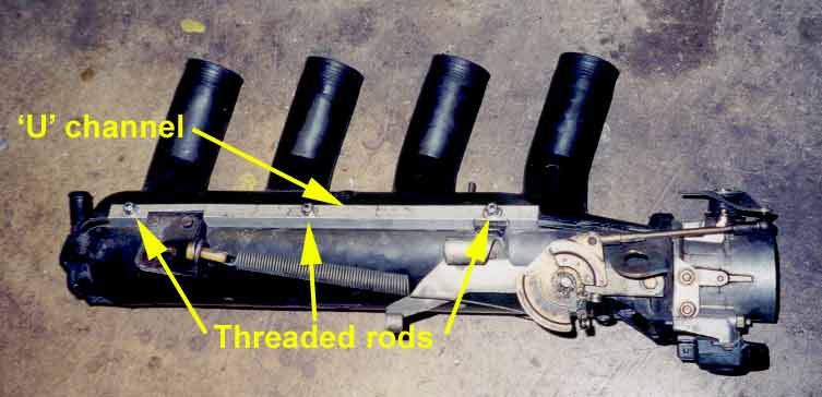 Overall view of the repaired plenum showing the bottom.