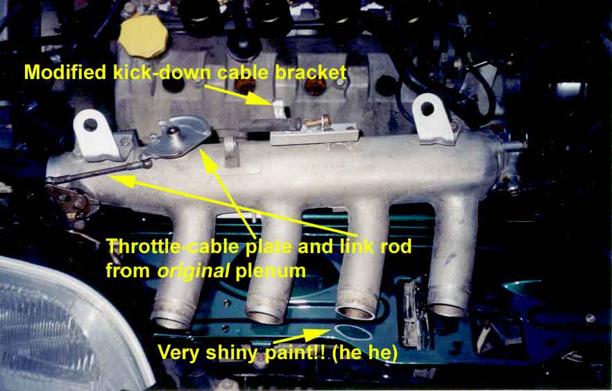 Overall view of the modified aluminium plenum.